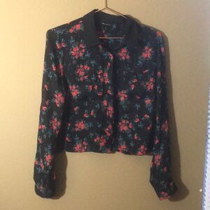 Chiffon button up shirt‎